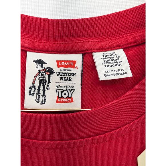 NWT  Levi's X Toy Story Boxy Tee Levi's X Toy Story Boxy Tee in Red size XXL - Picture 5 of 7